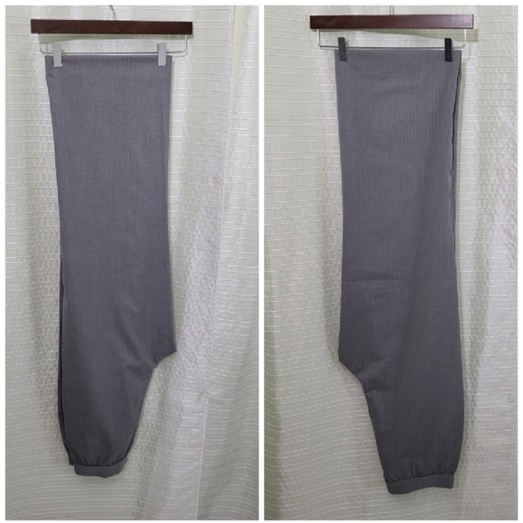 Banana Republic Easy Fit High Rise Wide Leg Pant Light Grey Size Med  NWT - Picture 3 of 6